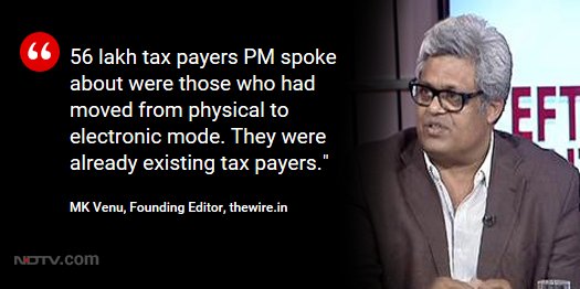 ndtv's tweet image. #DemonetisationAnniversary | #Notesban: A hit or a miss? @mkvenu1 on @LRC_NDTV