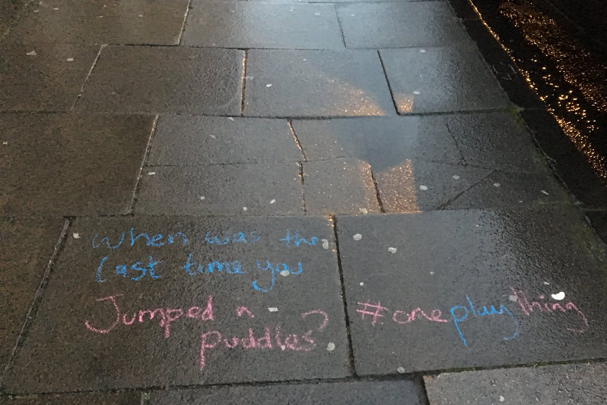 toadrick's tweet photo. Today the rain & #PlayInLeeds discussions inspired me to try a different approach to #oneplaything: its an invitation of sorts but not necessarily to take action... although, there is a puddle right there that looks inviting! https://t.co/eU7IPsASpc