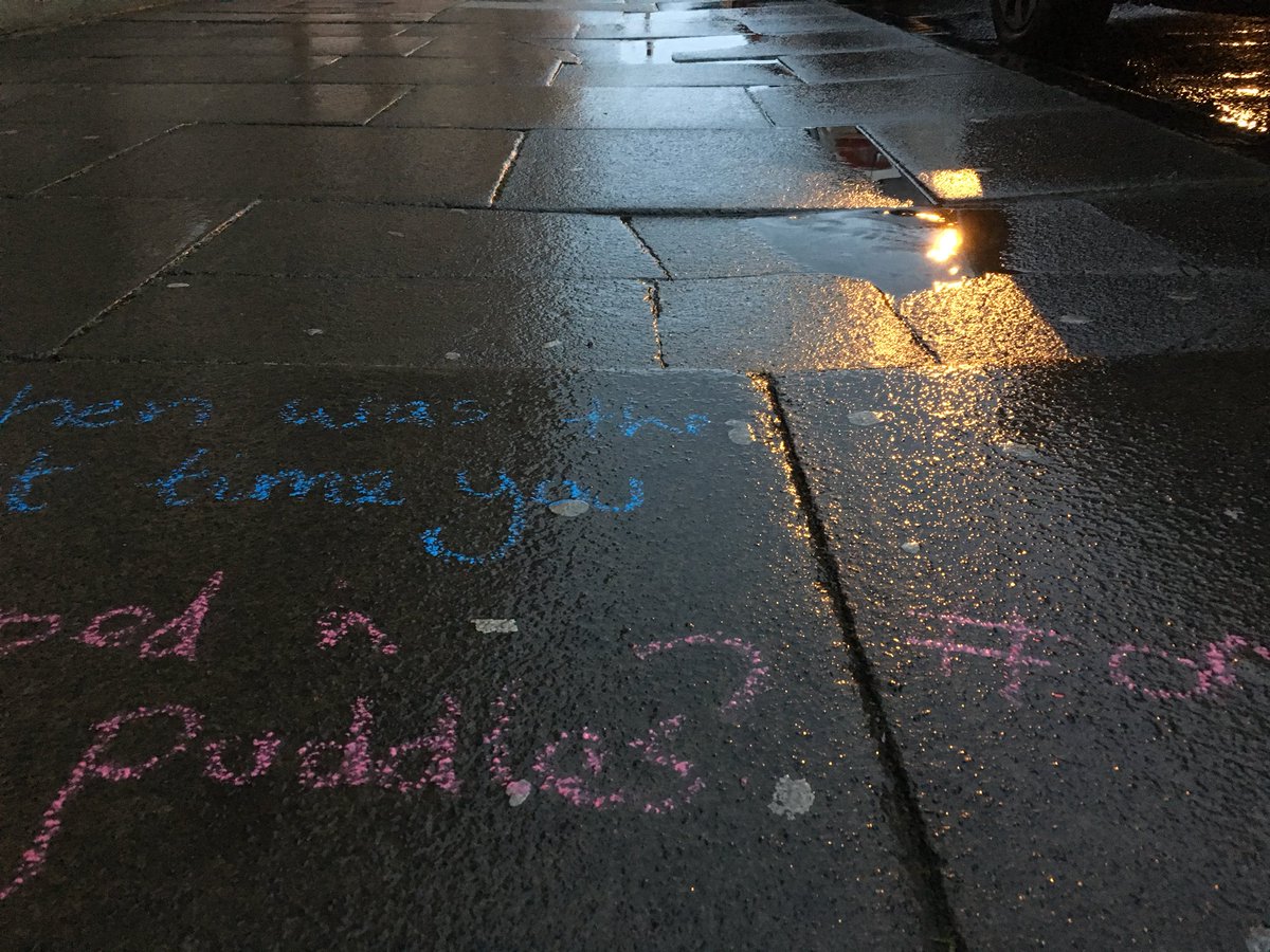 toadrick's tweet photo. Today the rain & #PlayInLeeds discussions inspired me to try a different approach to #oneplaything: its an invitation of sorts but not necessarily to take action... although, there is a puddle right there that looks inviting! https://t.co/eU7IPsASpc