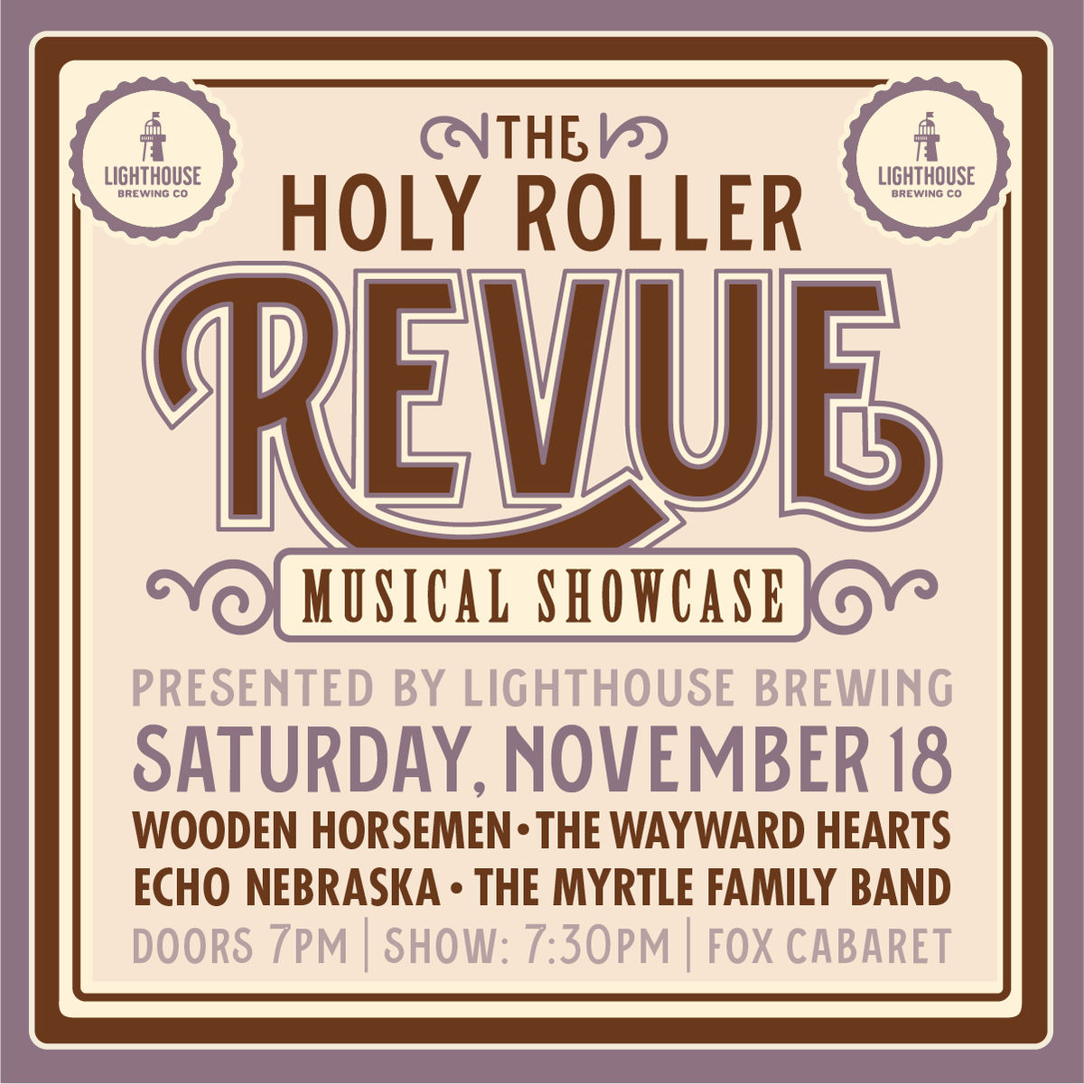 #Vancouver! We'll be playing <a href="/holyrollerrevue/">Holy Roller Revue</a> on Saturday, Nov 18th at <a href="/FoxCabaret/">Fox Cabaret</a>. Looking forward to sharing the stage w/ <a href="/_waywardhearts/">The Wayward Hearts</a>, <a href="/WoodenHorsemen/">Wooden Horsemen</a> &amp; The Myrtle Family Band. #yvrmusic #vancouverevents #livemusic #YVR

Tix: holyrollerrevuenov18.eventbrite.com