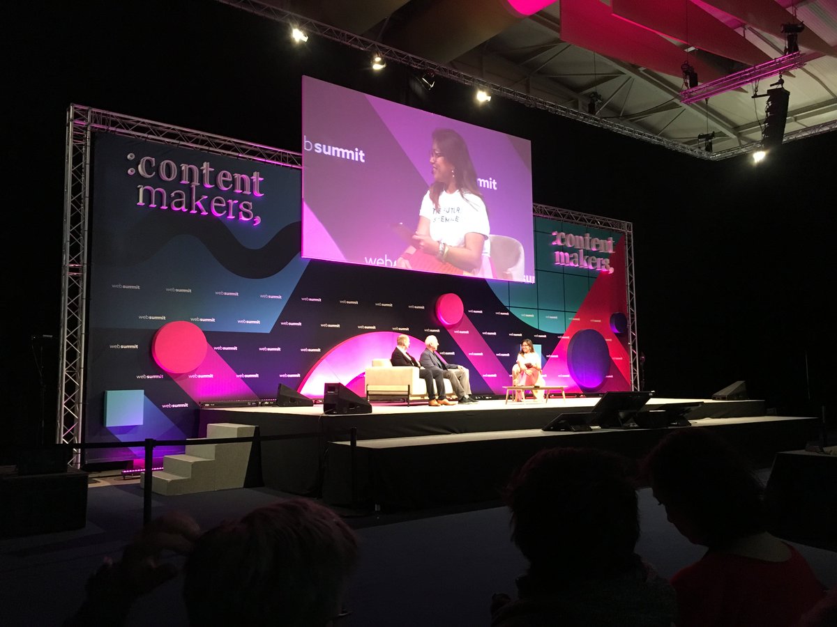 ‘Just like your shirt says, the future is female’ @tomdavis_twit @Alexa #websummit #contentmakers #womenintech