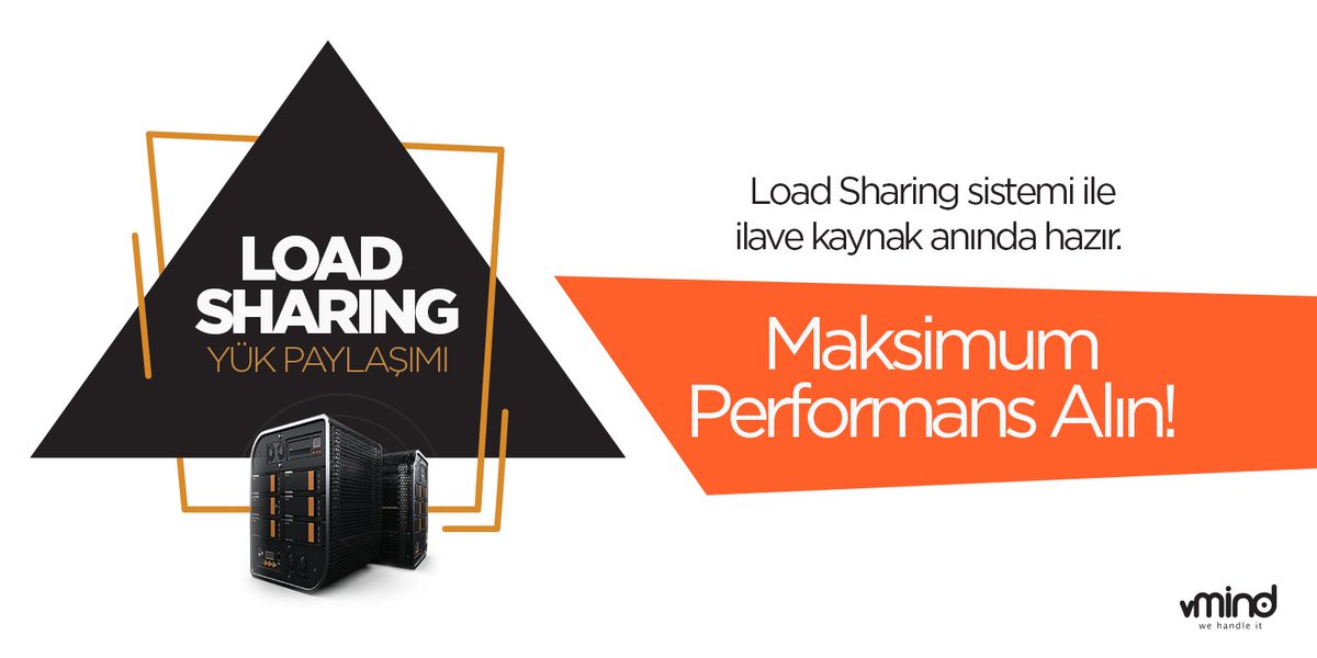 VmindInfo's tweet image. Load Sharing sistemi ile tanışma zamanı! 

Detaylı bilgi için ;
vmind.com.tr - 0850 333 58-59

#loadsharing #loadbalance #vmind #wehandleit