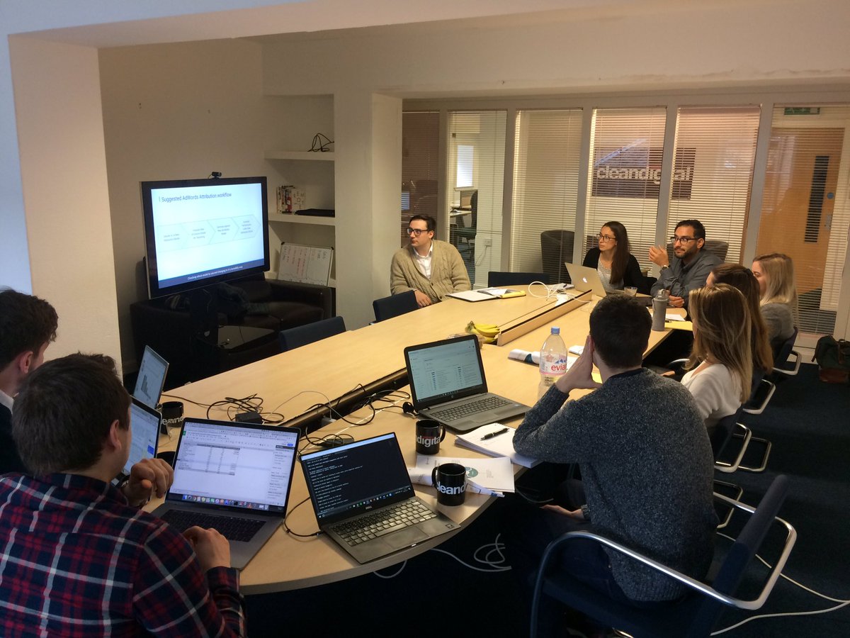 clean_digital's tweet photo. Fun morning at CD HQ with our Google team. Looking at new Adwords audience tools &amp; previewing Google Attribution https://t.co/RjGzhpJV3R