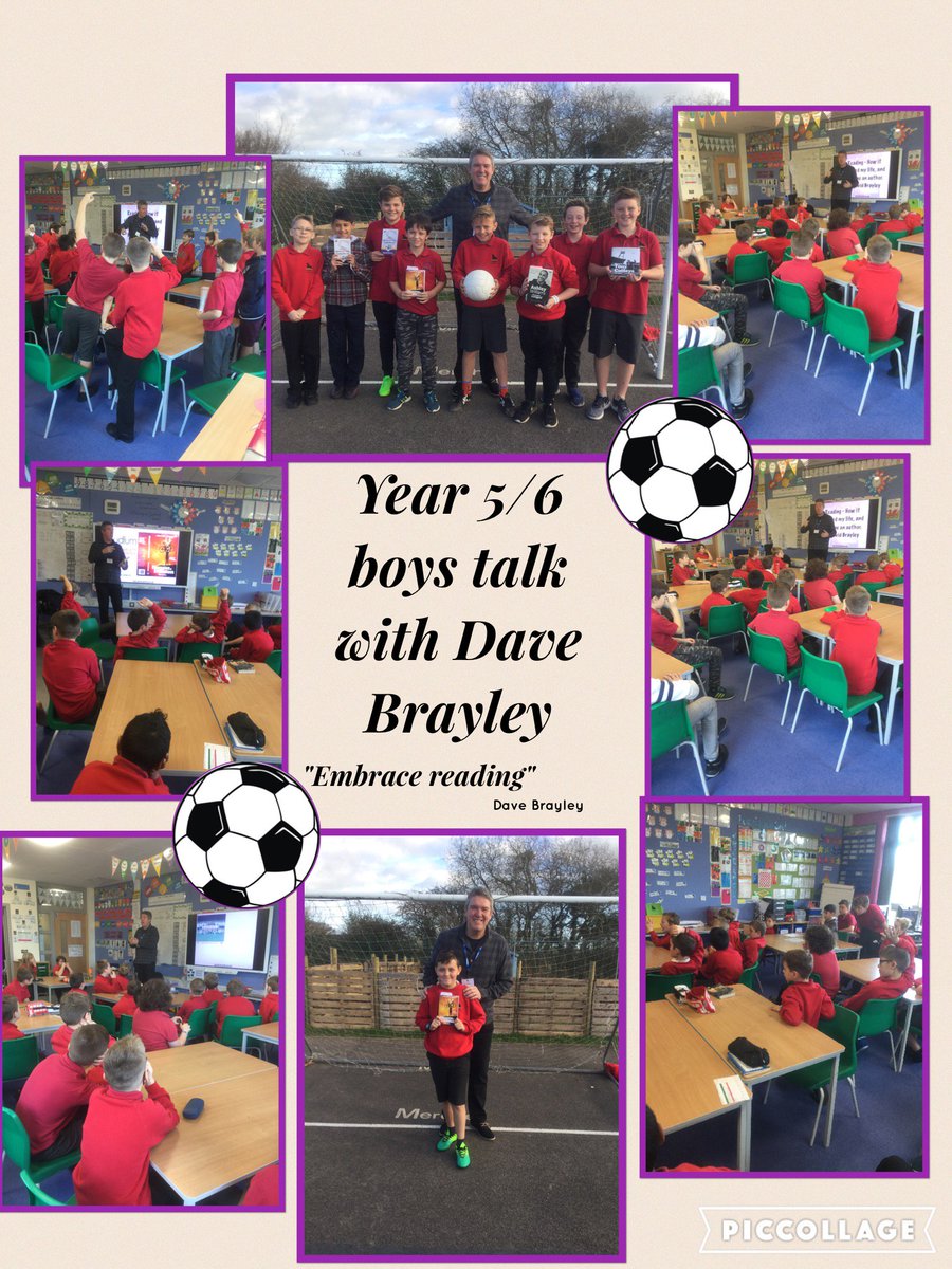 narberthschool's tweet photo. A big thanks to @davidbrayley for coming to talk to our year 5/6 boys today. Very inspiring session #embracereading #premierleaguereadingstars https://t.co/9FAOzfW0BZ