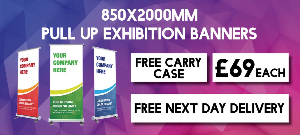 Print Chain On Twitter Pull Up Banners 850x2000mm 69 With Free