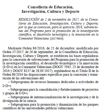 DPE_CSIC's tweet photo. Publicadas subvenciones del programa para la promoción de la investigación científica, el desarrollo tecnológico y la innovación en la Comunitat Valenciana. vía @GVAeducacio @GVAdogv https://t.co/v3u5MadgWA https://t.co/GoaGWZQCj3