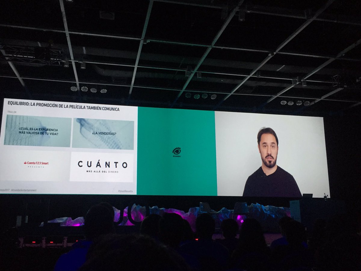 roastbrief's tweet photo. "En el marketing de contenidos la parte de branding y entertainment deben ser equilibradas". Jesús Revuelta #ElOjo20Años https://t.co/2FUliX7tVG
