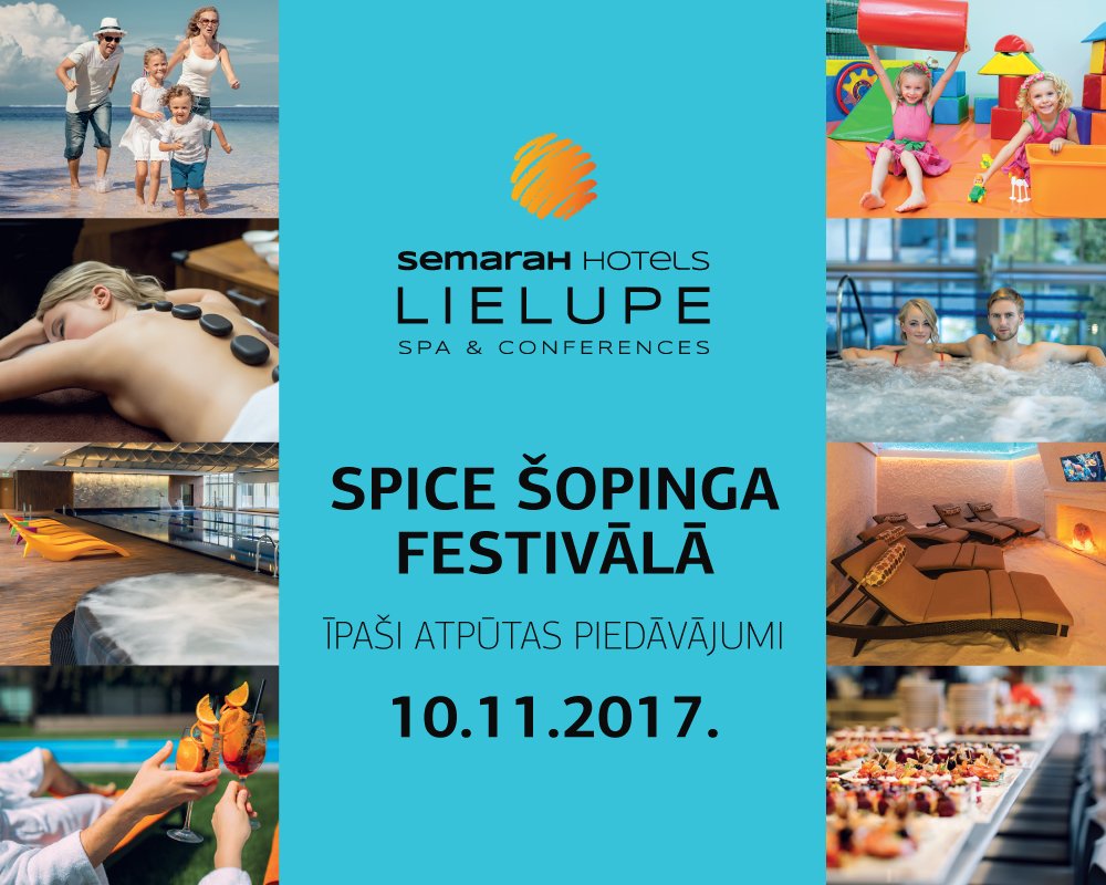SemaraHHotels's tweet photo. Nāc uz @TKSpice Šopinga festivālu un iegādājies īpašus atpūtas piedāvājumus no SemaraH Hotel Lielupe! https://t.co/VhTRnAUY0Q https://t.co/DZ4nzIsq1E