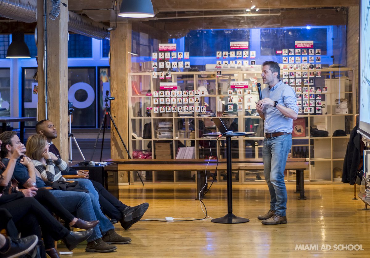 MiamiAdSchoolTO's tweet image. Thank you @KrisHoet of Happiness Anywhere / @FCBglobal for hosting our Industry Hero event #InnovativeData! What an insightful and #motivational night!