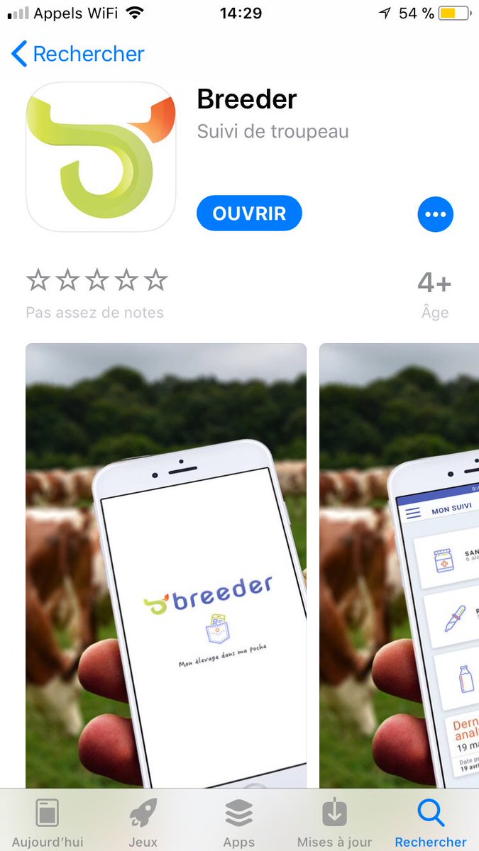 Aujourd'hui, #Breeder franchit une nouvelle étape ! 
L’application de #BreederTECH @EILYPS est désormais disponible sur l’Apple Store. 
Prochaine étape : @Applifarm, la plateforme de création de services  #BIG DATA au service de la filière #ruminants.
eilyps.fr/media/plaquett…