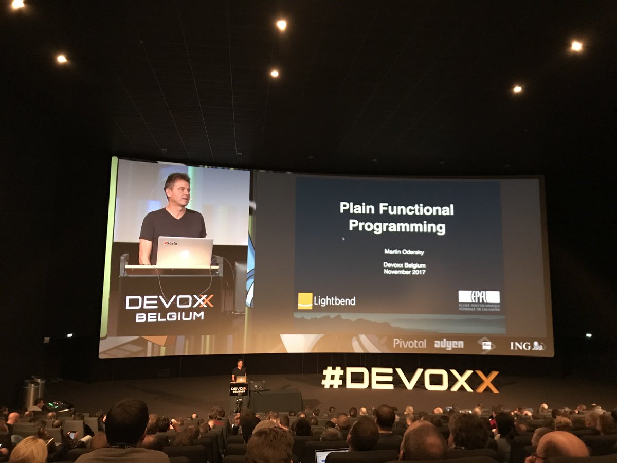 It's <a href="/odersky/">Martin Odersky</a> time in #devoxx! <a href="/Devoxx/">Devoxx</a>