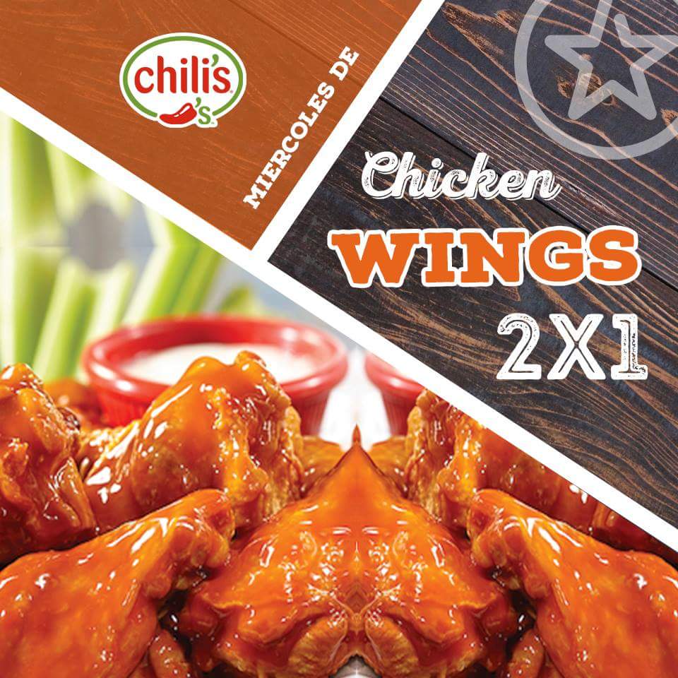 chiliscol's tweet photo. No te pierdas Hoy todo es sabor de Alitas 2x1 en #chiliscol. https://t.co/JcyXCndaWZ