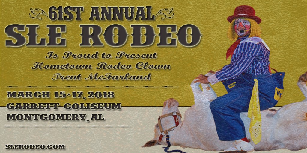 SLERodeo's tweet image. He's everyone's favorite hometown #rodeo clown, and he's BACK for the 61st annual #SLERodeo18