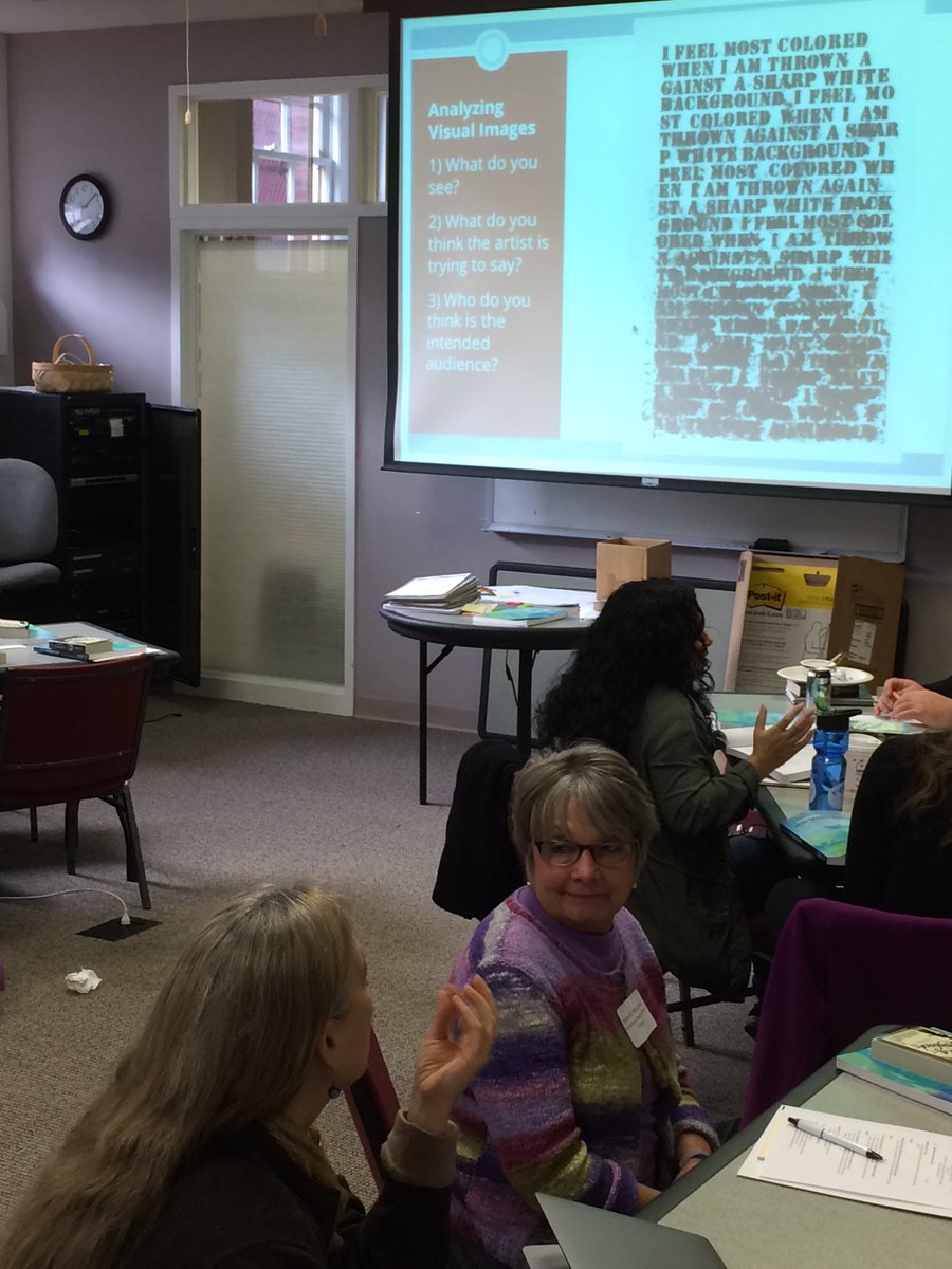 FHNewEngland's tweet photo. "I feel most colored when I am thrown against a sharp white background" - Glenn Ligon

How may your students receive this art? 

New England educators reflect on race and identity at #teachingmockingbird. https://t.co/98Z2zxxDtc