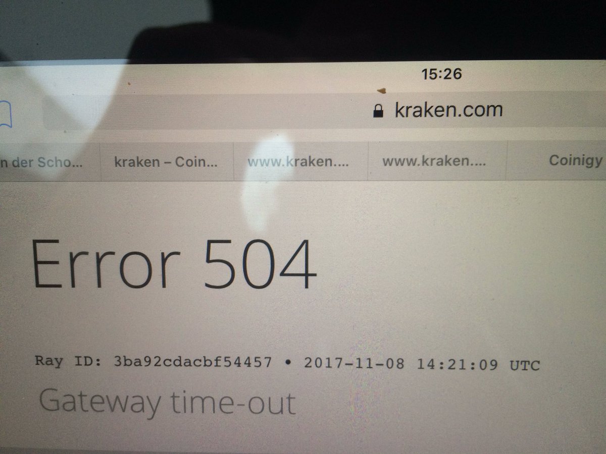 MTCPeter's tweet photo. @krakenfx @krakensupport why do I always get error 504 when I try logging in?? 😡 https://t.co/gyvrXCZXI5