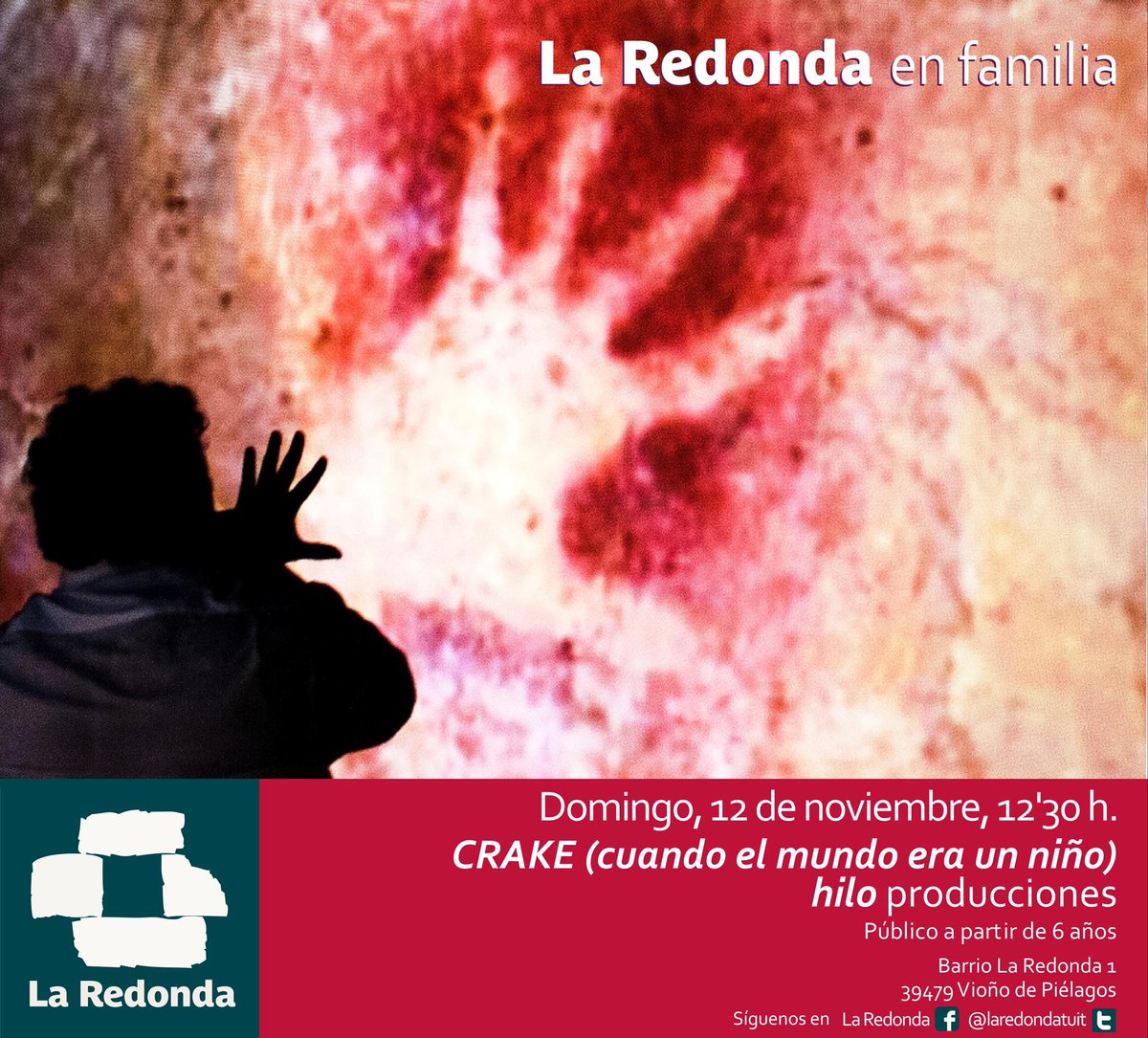guiagocantabria's tweet image. ¿Plan con 👦👧? #CRAKE (cuando el mundo era un niño) Hilo Producciones @hilotuit #LaRedonda Entradas 8€ laredondainfo@gmail.com  ☎️626421347
