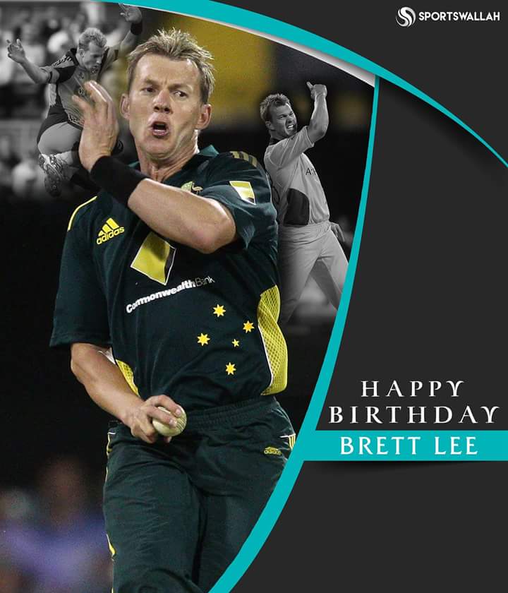  Lee: Wishing Brett Lee - 310 ODI wickets, 380 Test wickets, 28 T20I wickets -A very happy birthday! 