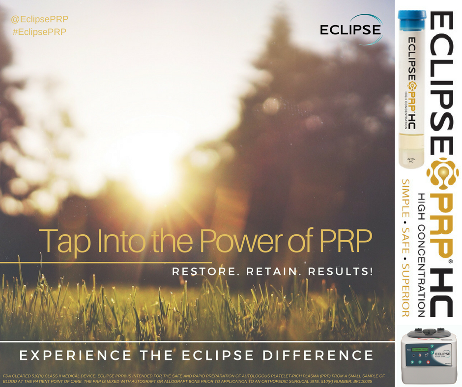 EclipseMed's tweet photo. Don't miss the opportunity to experience the #Eclipse difference. Take advantage & utilize #EclipsePRP today. #Natural #PlateletRichPlasma https://t.co/iU2JKseGMG