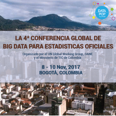 datapopalliance's tweet image. La 4ª Conferencia Int&apos;l de Big Data empieza próximamente acá en Bogotá, Colombia, centrándose en colaboraciones de datos y datos confiables. #UNBigData2017 #BigData4Dev