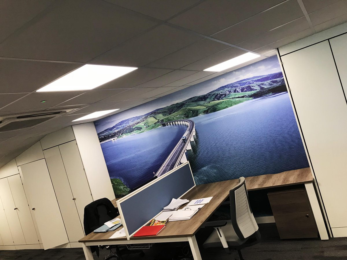 PoppySignsltd's tweet image. Another project completed for @WaltonSummit today! The walls look great! #wallpaper #graphics #iveco #trucks #office #wallgraphics #officegraphics #fiatfullback @Metamarkuk