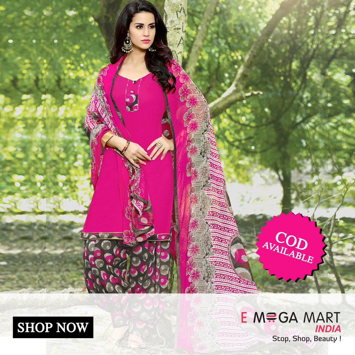 emm_emegamart's tweet photo. Explore Wide Range of Multicolor & Multi-design Patiyala Dress Materials.
Shop Link: https://t.co/jWVRGiNoPc
(Cash On Delivery Available)
#multicolor #multidesign #explore #widerange #shopnow #fashion #280characters https://t.co/KQFClkpnQL
