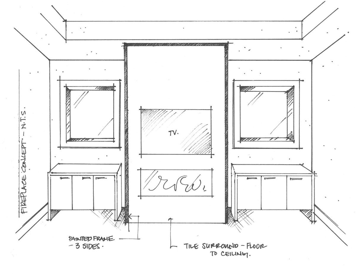 Sometimes you have to go back to basics + hand sketch a masterpiece.#sketch #art #design #interiordesign #yyj #yyjdesign  #love #drawing