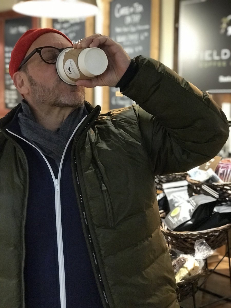 First cappuccino of the day from <a href="/FieldstoneCR/">Fieldstone Coffee</a> ... not the last. #ABRoadEatsEaston