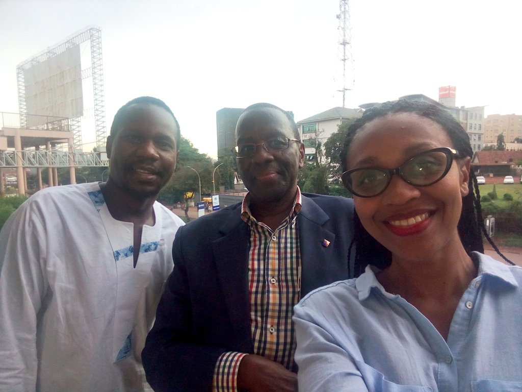 JoyDoreenBiira's tweet photo. Made it to Kampala-Uganda just in time to catch Kenya's former Chief Justice @WMutunga's public lecture on Media and Politics #ACMElecture https://t.co/91bGA88iuF