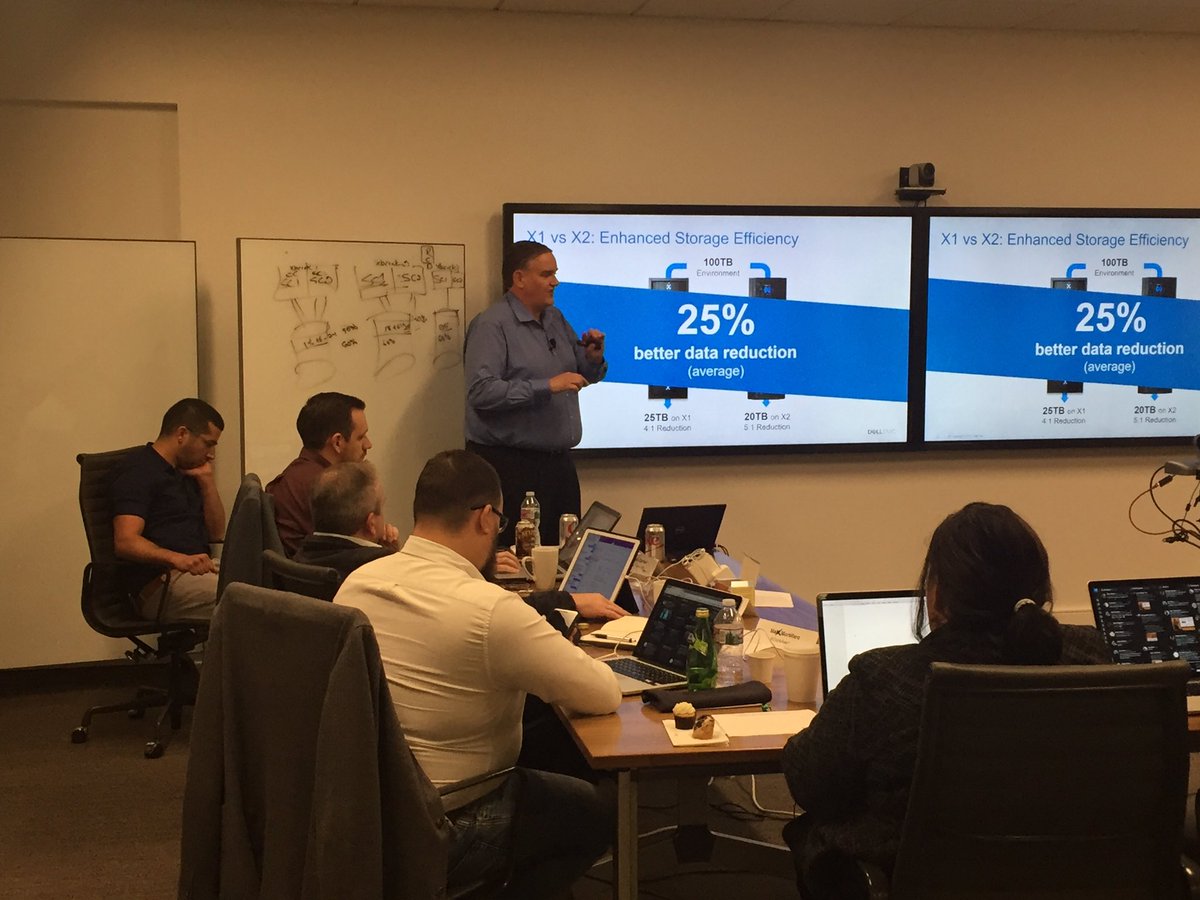 chhandomay's tweet photo. . @ToddToles explains how #XtremIO improved compression in X2 during #SDF14 session https://t.co/UdwIBnbO7P