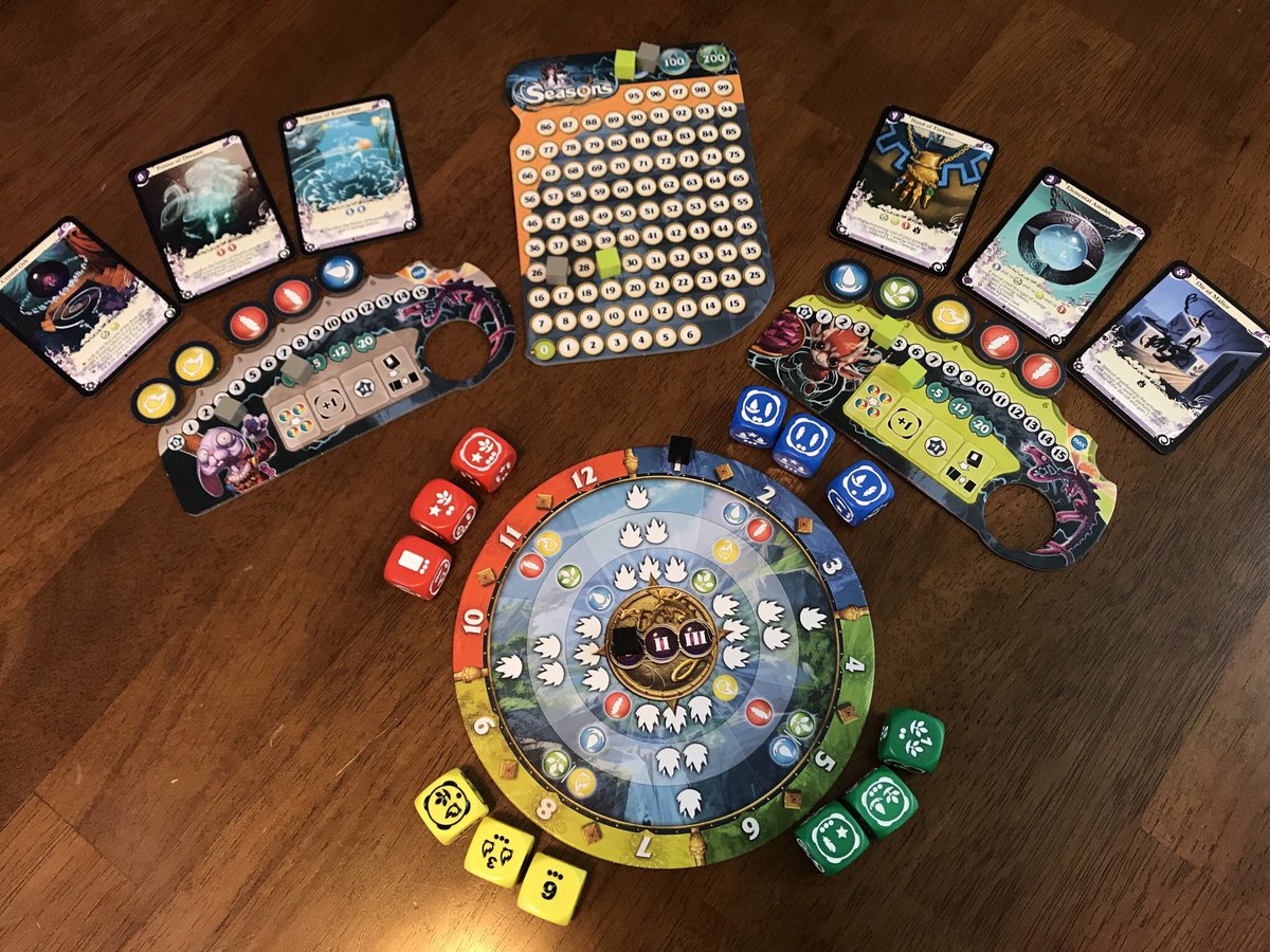 BTBoxGaming's tweet image. Working on a new episode! It’s for Seasons, on of my favorite games! #boardgames #dice #tabletopgames #nerd #asmodee