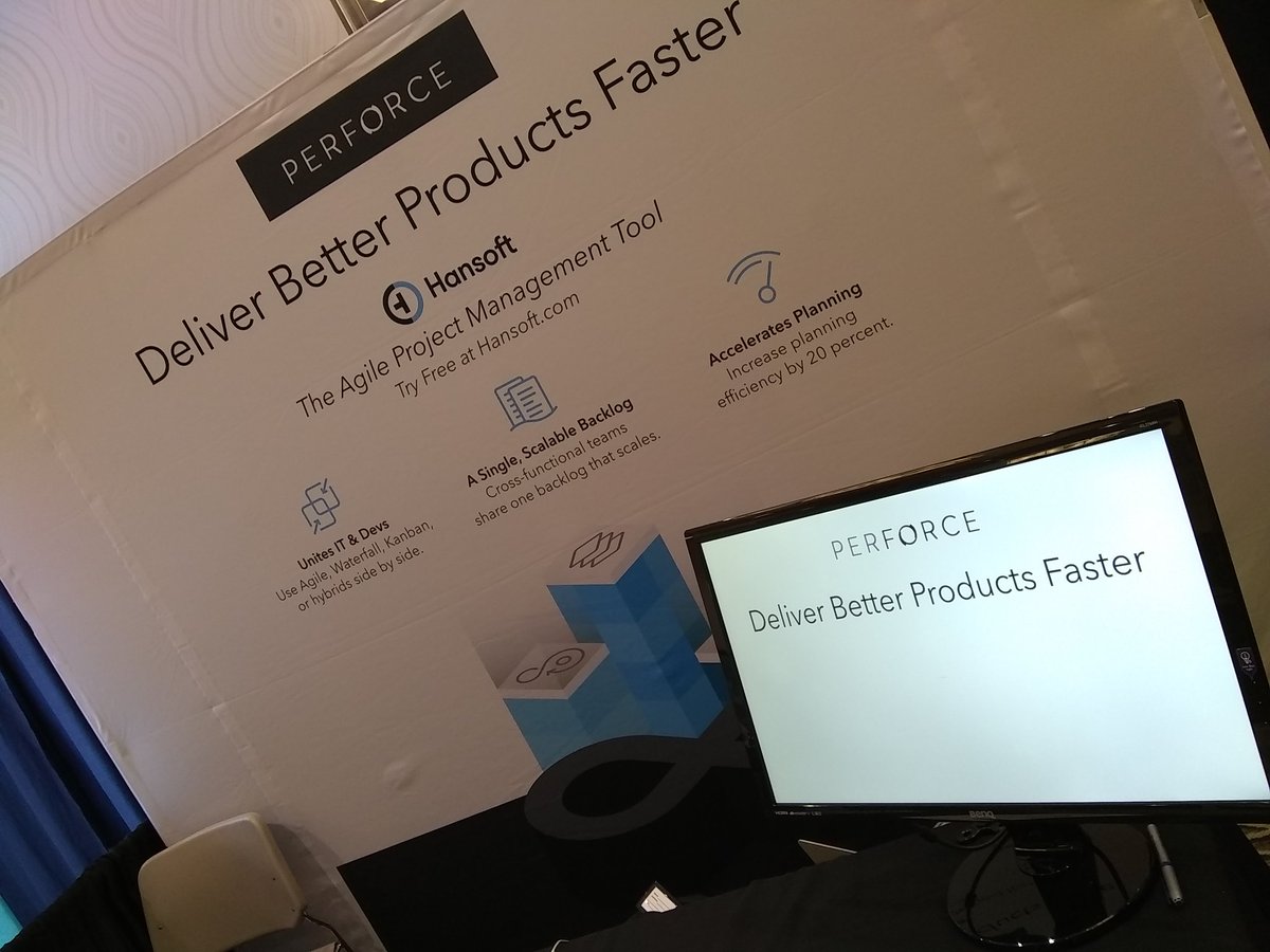 NicoSoftwareDev's tweet photo. Having a great time with #hansoft #perforce at DevOps East https://t.co/qcKhXfpWfi
