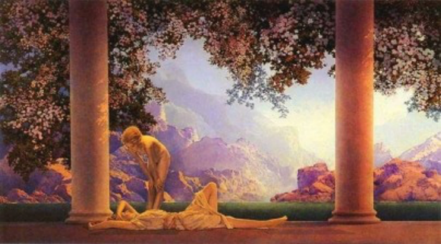 michaeljackson's tweet photo. #MJTrivia: Which of Michael’s short films was inspired by this 1922 painting by Maxfield Parrish? https://t.co/UFrAbBGWDR