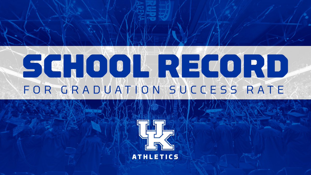 UKAthletics's tweet photo. We're proud to announce our Wildcats have broken the school record for Graduation Success Rate yet again! https://t.co/hw9huIBkpe https://t.co/LGHz1dLbb5