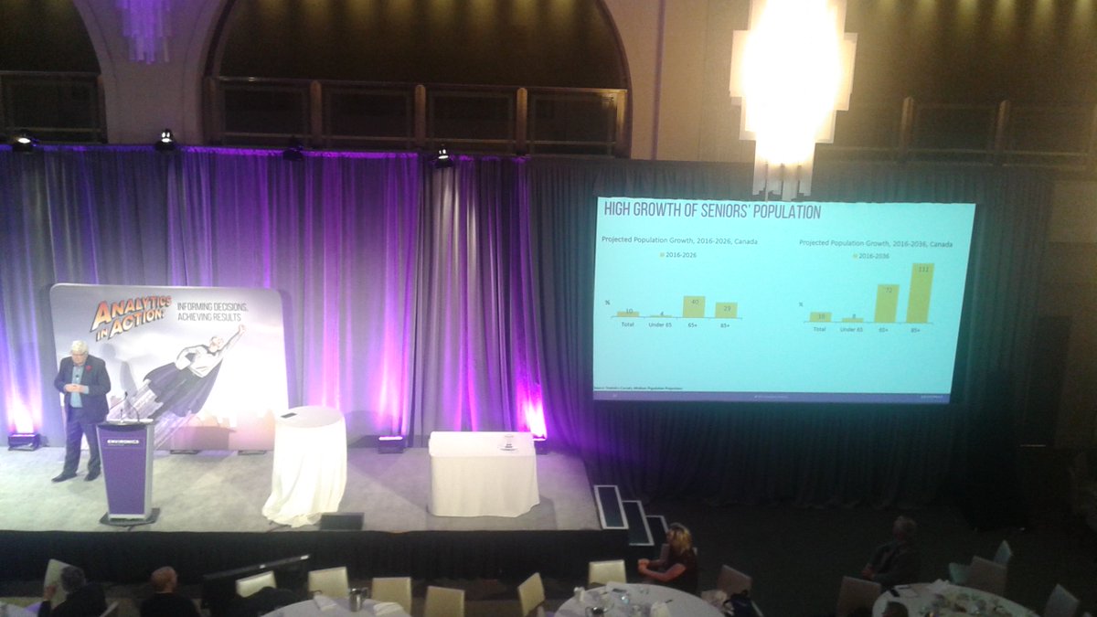 EricCaiEA's tweet photo. # Canada has a growing population of #seniors, says the Chief Demographer of @EnvironicsA, @DougNorrisEA. https://t.co/RmogItJIce #EAUC2017 https://t.co/azo8oZfEOE
