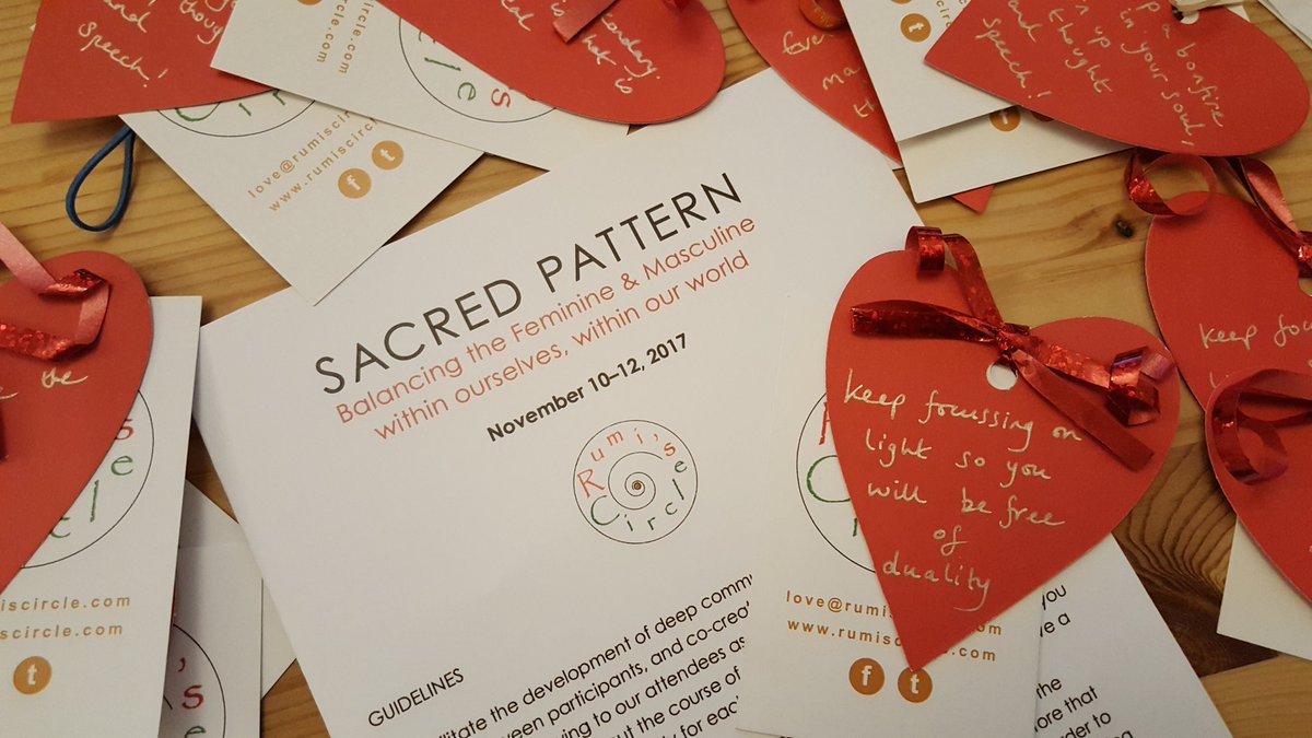 RumisCircle's tweet photo. Getting ready for #SacredPattern on Friday...nearly at capacity & ticket sales end noon tomorrow so get booking! #rumi #divinefeminine #divinemasculine https://t.co/QmkHJb5Vwm
