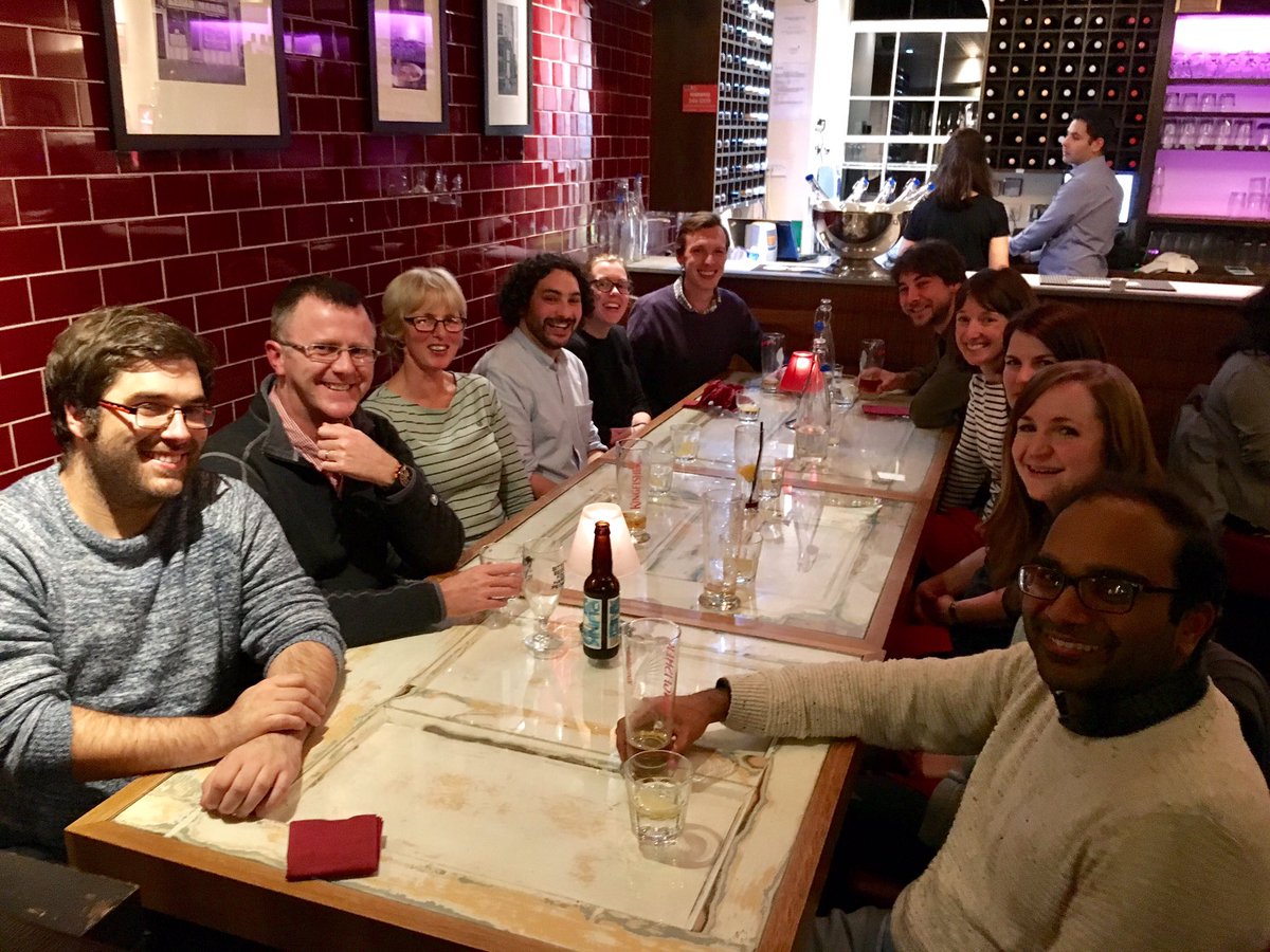 What a bunch of lovely people to work with. Team bonding over curry and beer is always good...