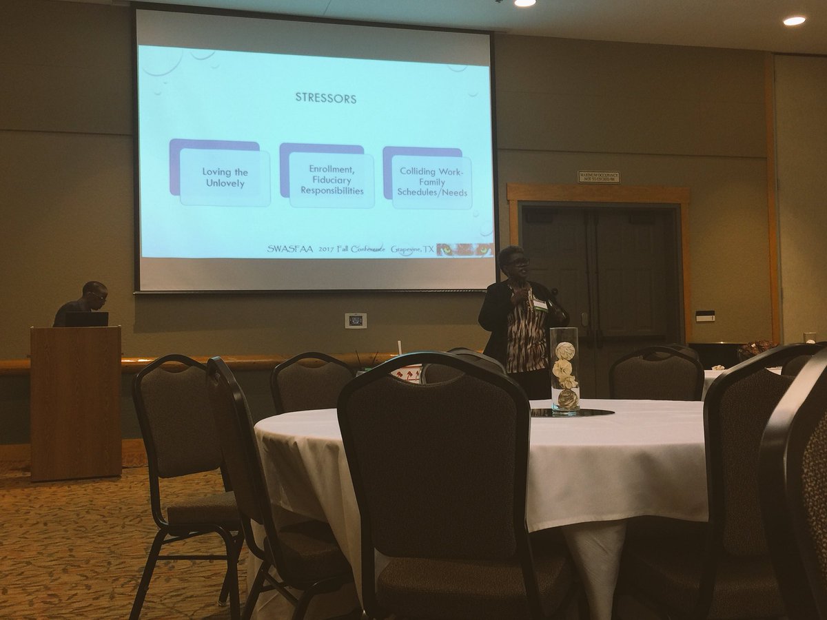 debra_lagrone's tweet photo. Discussing the importance of Work-Life Balance with Linda Ballard #SWASFAA2017 https://t.co/JM6YkwlOqm