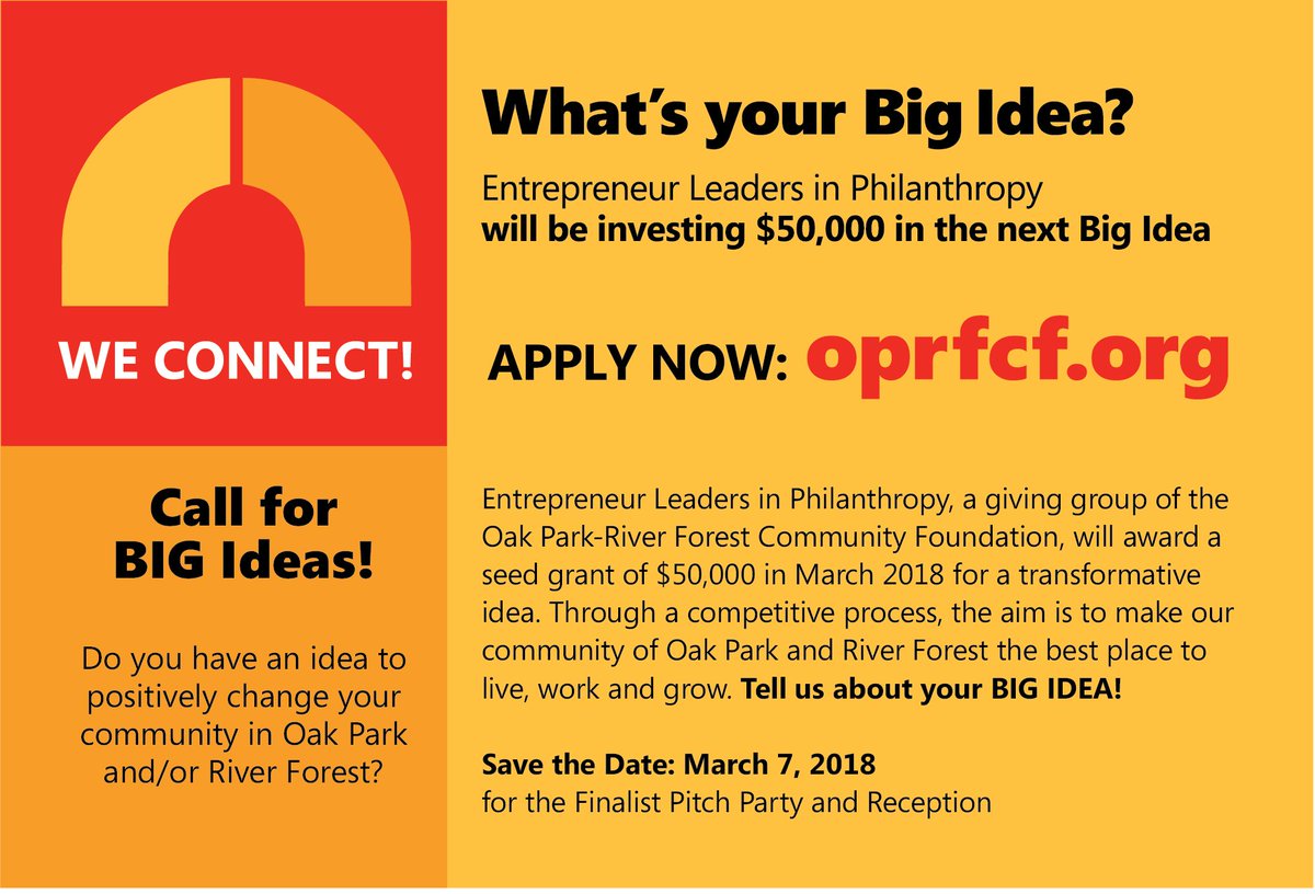 oprfcf's tweet photo. #oprfcf There's $50,000 riding on your Big Idea! Check out: https://t.co/u4Nw2NRfps https://t.co/EjEAmGVwLu