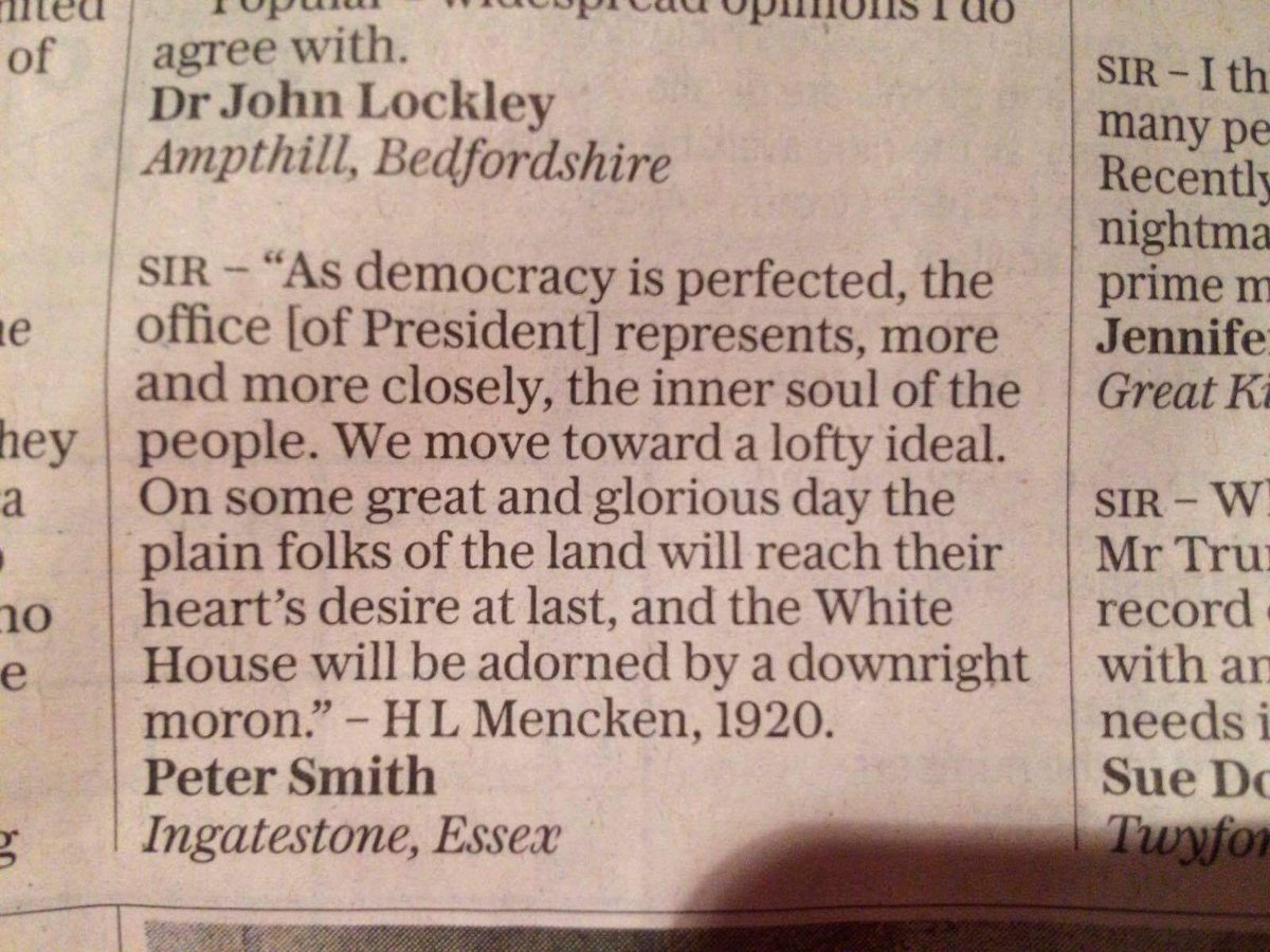 He wasn't wrong.