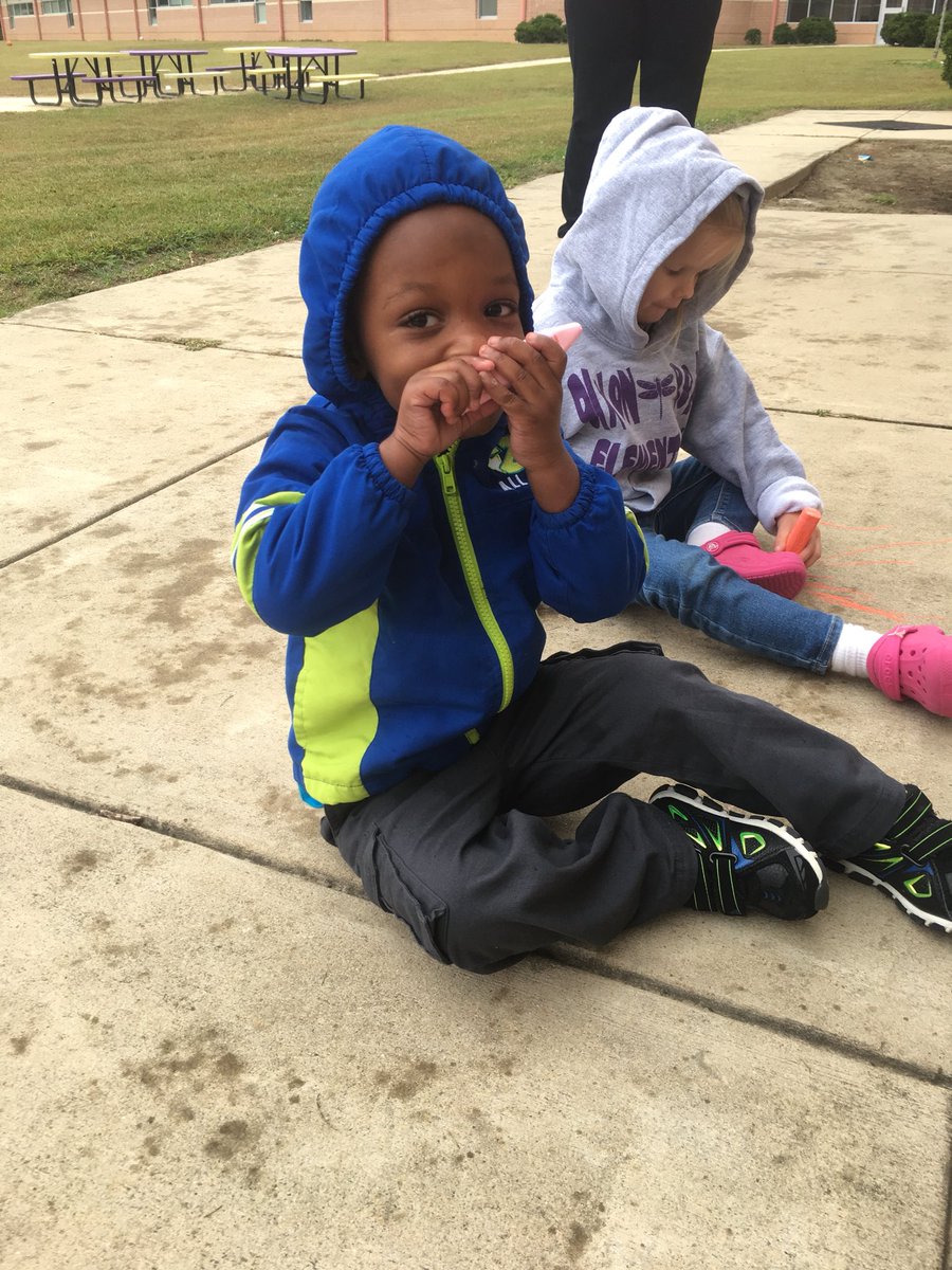 Look what PreK drew with chalk! #DRESpride