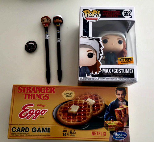 GeekSupremeCast's tweet photo. Want to win ALL of these #StrangerThings prizes? The Geek Supreme hosts would love to send them to you - https://t.co/oZLpTGSPLp https://t.co/pVHmk2SwAN