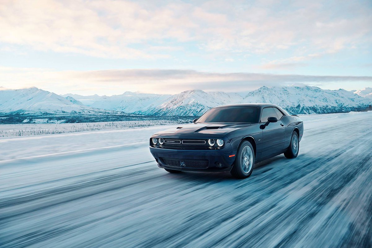 AWD Challenger GTs are power and precision on any road. #Dodge #Challenger #ChallengerGT #DanburyCDJR #DanburyCT #NewEnglangWeather
