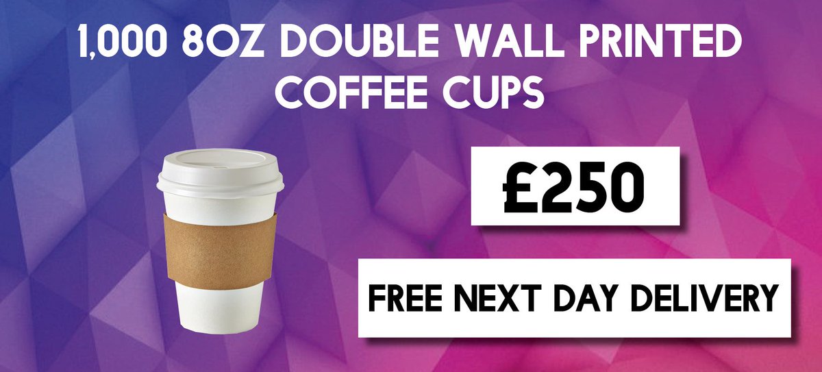 PrintChainUK's tweet photo. 1000 8oz double wall printed coffee cups, £250 with free next day delivery! https://t.co/hhLJ2uEEzZ #coffeecups #print #printmarketing https://t.co/DPFTgU4OJK