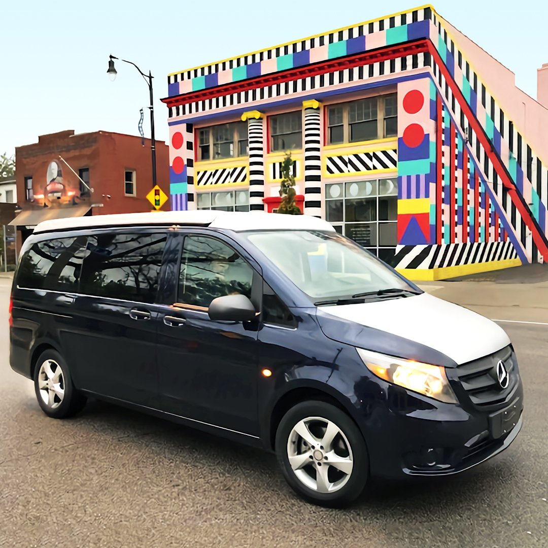 Check out the Metrivan in the #waterlooartsdistrict. Cleveland continues to reinvent itself and we love discovering the new gems it has to offer! #livetheroad #vanlife