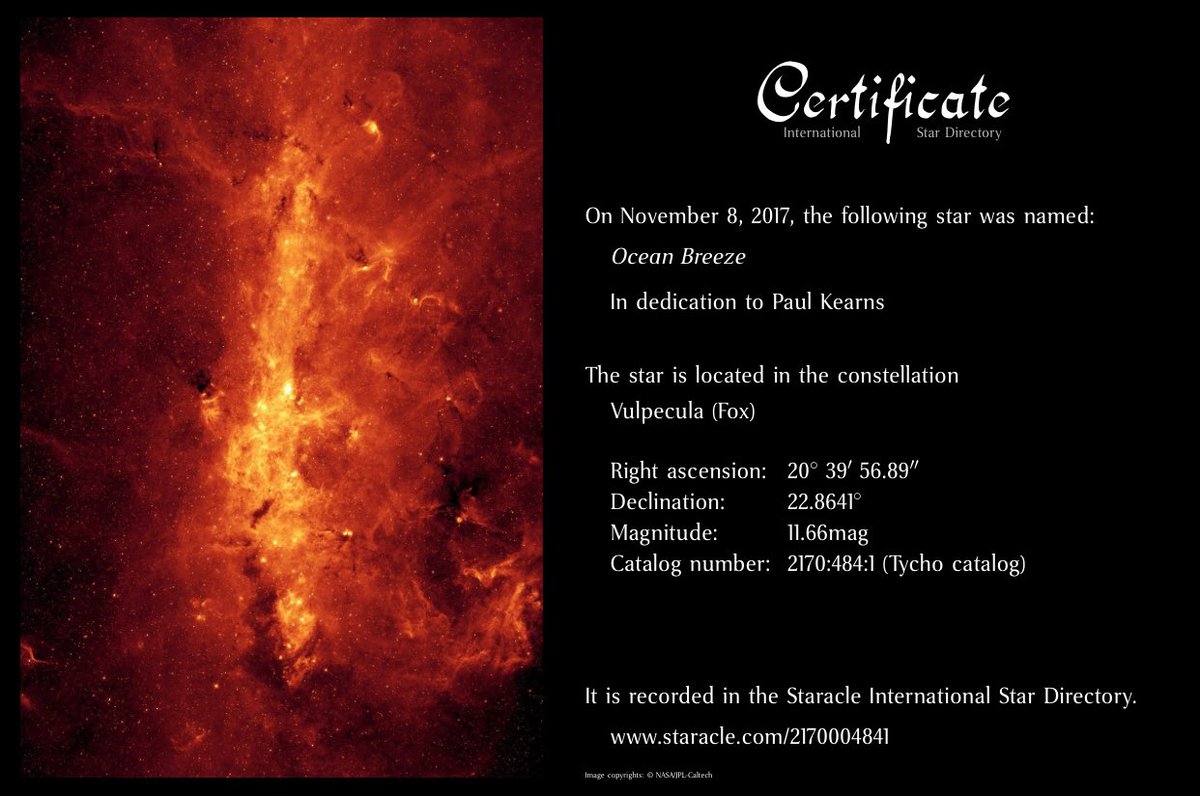 WeAreOB3's tweet photo. It is with great gratitude that OB3 announces their investment of a celestial body!  With this investment, OB3 becomes the first sports entity to own a star. https://t.co/xdc5jTGa22