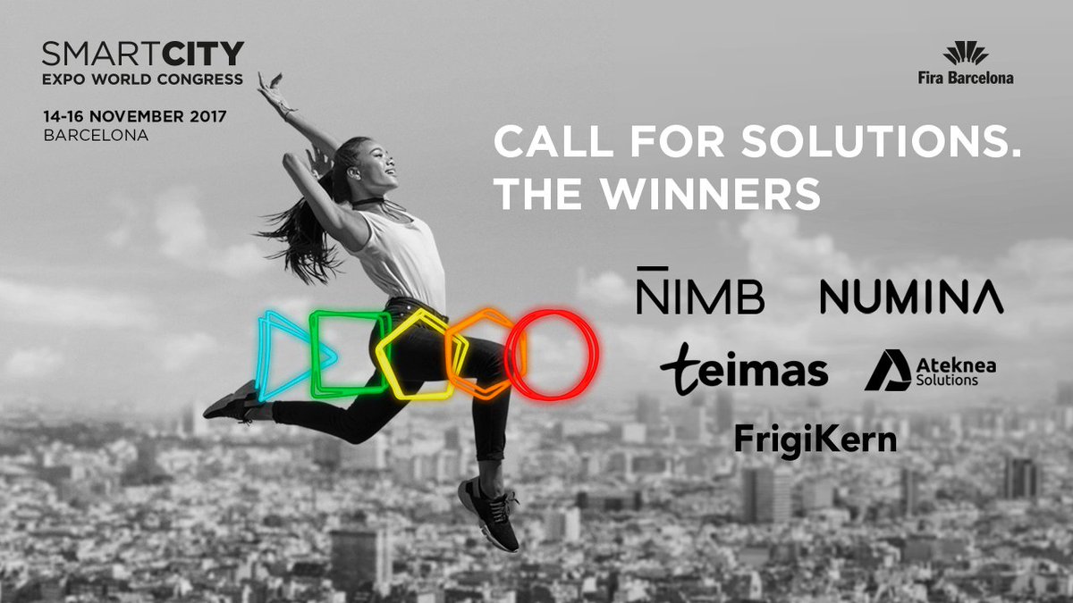 SmartCityexpo's tweet photo. Congratulations @ateknea #CallforSolution winner 2017! https://t.co/4JeQUTTOmP #SCEWC17 https://t.co/woYqqeFWse