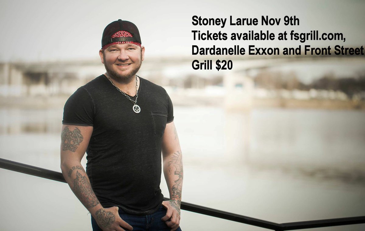 fsgrill's tweet photo. Get advanced tickets today for Thursday nights Stoney Larue show at https://t.co/su4V2GeN43! @stoneylarue https://t.co/5g0F5ShfO6