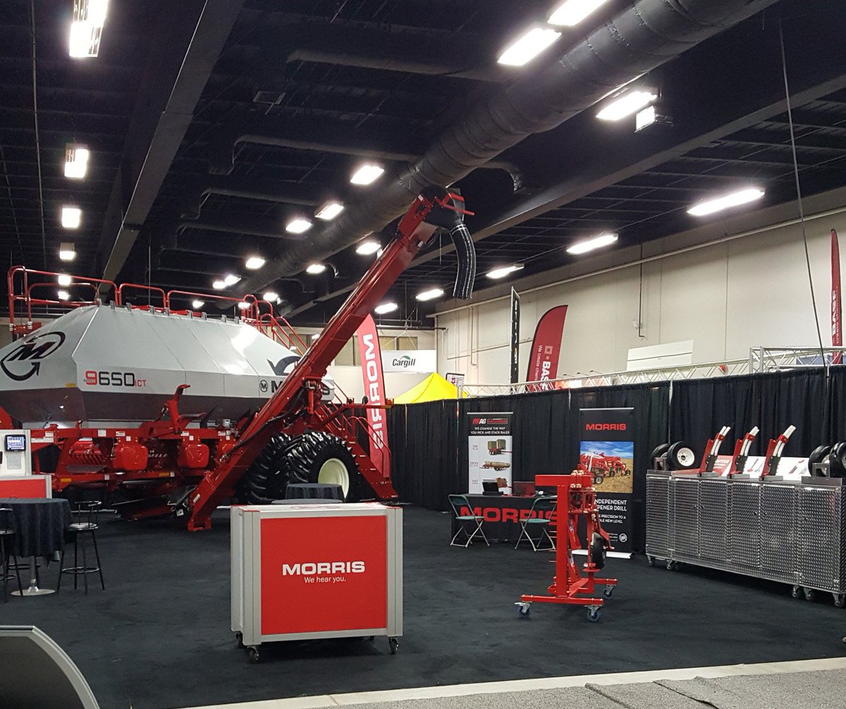 Morris_Seeding's tweet photo. Visit us at booth 4202 in the Prairie Pavilion at #AgriTrade2017 to learn more about our #ShowSpecials. Check out the 9650 Air Cart with ICT https://t.co/3HhAXlNYHg
