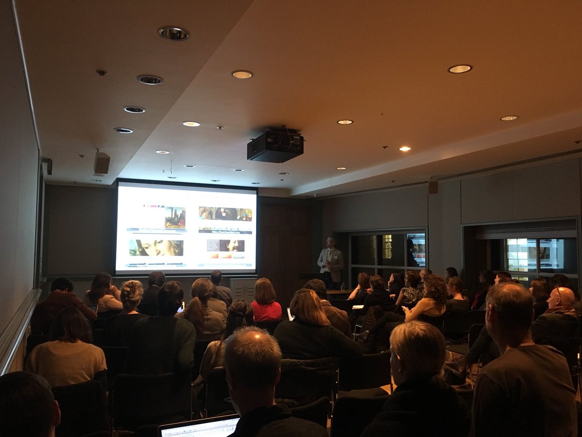 campbell_c_m's tweet photo. Packed room at National Gallery to hear @JoePadfield and others speak at #Iperion conference. https://t.co/abugrj4fDM