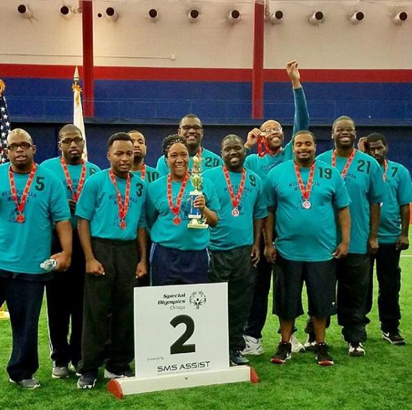 ChicagoParks's tweet photo. #Congratulations to #WestPullmanPark Special Olympics Flag Football team that will represent Chicago in the Texas State Flag Football competition. The athletes & coaches will travel to San Antonio later this month to compete! #Proud https://t.co/wURL17D6Pr